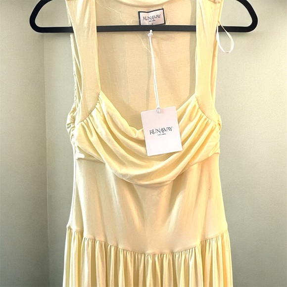 NWT Runaway the label Kimba lemon Maxi Dress - Picture 4 of 4